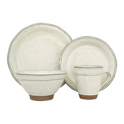 Cyprus White 16-Piece Dinnerware Set - Dinnerware Sets