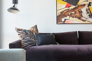 Example of a trendy living room design in San Francisco