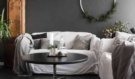Houzz Tour: Fotografens spännande svart-vita jul