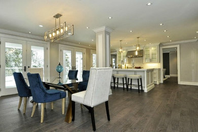 Inspiration for a transitional dining room remodel in Toronto