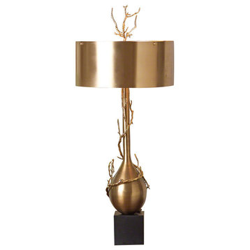 Twig Bulb Lamp, Brass