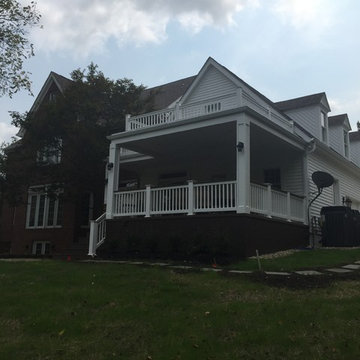 Powell OH Open Porch and Multi-Level Patio Hardscape