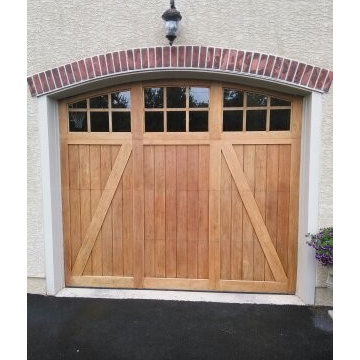 Strip and Stain Garage Doors and Paint Shutters