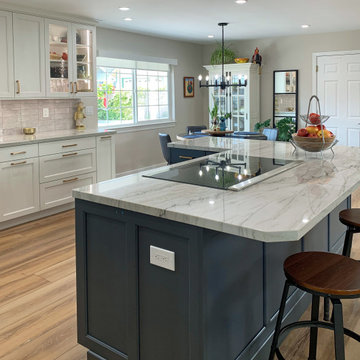 Navy & White: An Individual Kitchen