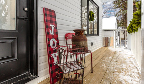 7 Winter Cabins and Porches With Airy White Palettes