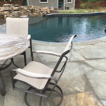 Pool Waterfall and Patio “Sneak Peek”