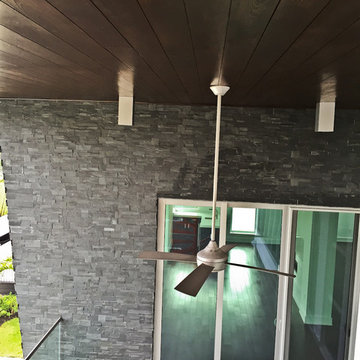 Patio with NERO Format Natural Stone Panels
