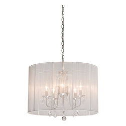 Artcraft Lighting - Artcraft Lighting AC381 Chandelier from the Claremont Collection, White - Pendant Lighting
