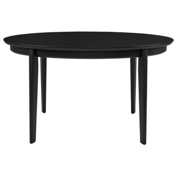 Atle 54"x34" Oval Dining Table, Matte Black