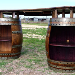 Wine Barrel Bar - Wine And Bar Cabinets