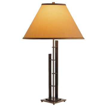 Hubbardton Forge 268421-1036 Metra Double Table Lamp in Soft Gold