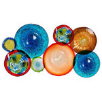 Dale Tiffany - Dale Tiffany AW19170 Avellino, 64" 8-Plate Hand Blown Art Glass Collage Wal - Bright and lively, this Avellino 8-Plate Hand BlowAvellino 64 Inch 8-P Multi-Color *UL Approved: YES Energy Star Qualified: n/a ADA Certified: n/a  *Number of Lights:   *Bulb Included:No *Bulb Type:No *Finish Type:Multi-Color
