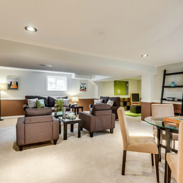 Finished Lower Basement | Morton Grove, IL