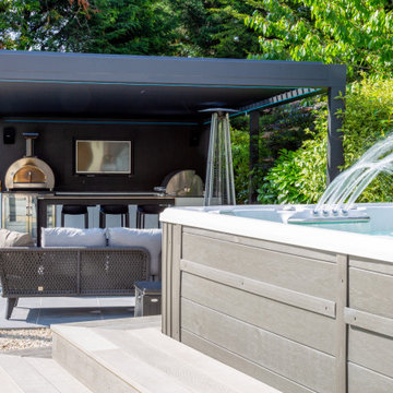 Pergola With Outdoor Kitchen In Chantilly, VA