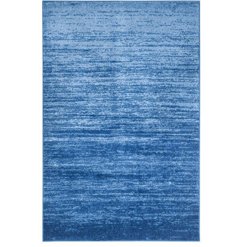 Safavieh Adirondack Collection ADR113 Rug, Light Blue/Dark Blue, 10' Square