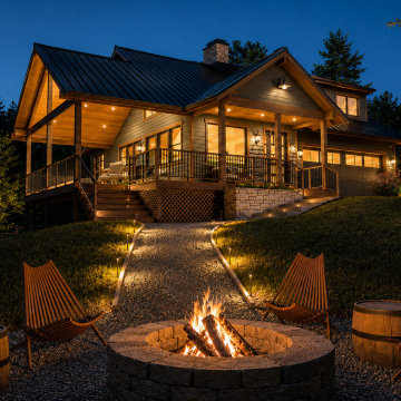 Modern Craftsman Cabin with Outdoor Living