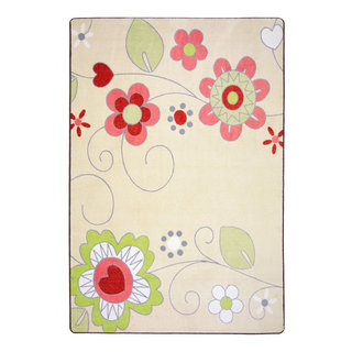 Kid Essentials Rug, Pretty Posies, 3'10