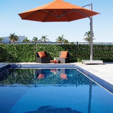Shadowspec Serenity™ with a Rust Canopy and Free-Standing Base