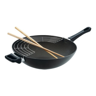 Cookpro 519 13 Cast Iron Lightweight Heat Black Chinese Wok