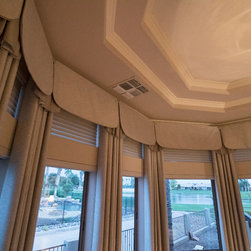 Classic Custom Dining Room Window Treatments - Curtains