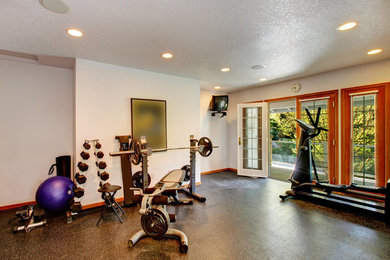 This is an example of a home gym in Baltimore.