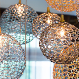 Mod, Blown Glass Dining Room Chandelier - Lighting