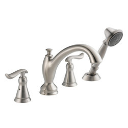 Delta Linden&trade; Roman Tub With Hand Shower Trim - Tub And Shower Faucet Sets