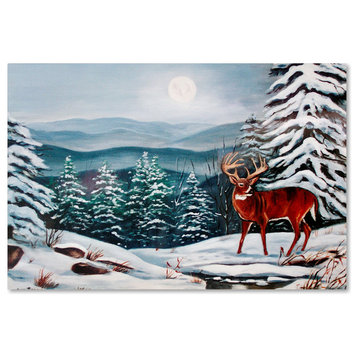 Arie Reinhardt Taylor 'Monarch In Winter' Canvas Art, 32x22