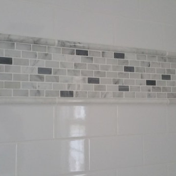 White Carrara with Bardiglio border