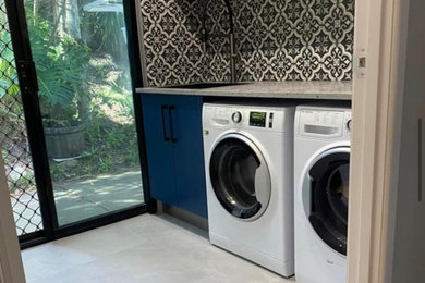 Design ideas for a contemporary laundry room.