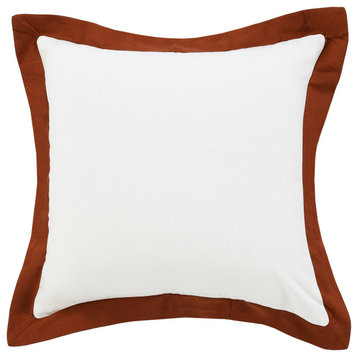 Kassia Empire Bordered Throw Pillow, 20"x20"