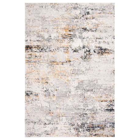 Safavieh Amalfi Collection AMF572 Rug, Creme/Gold, 8'x10'