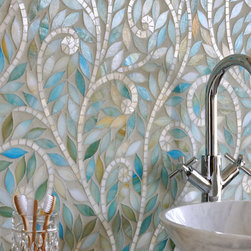 Climbing Vine Jewel Glass Mosaic - Mosaic Tile