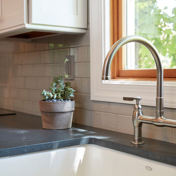 Brown Farmhouse Kitchen