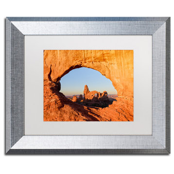 Blanchette Photography 'Through the Arch', Silver Frame, White Matte, 14"x11"