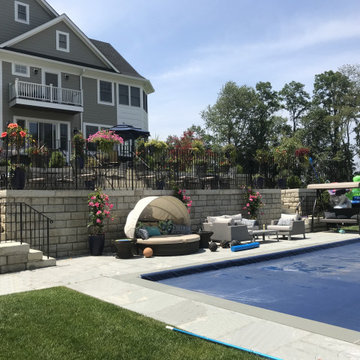 Chappaqua New Pool on Slope