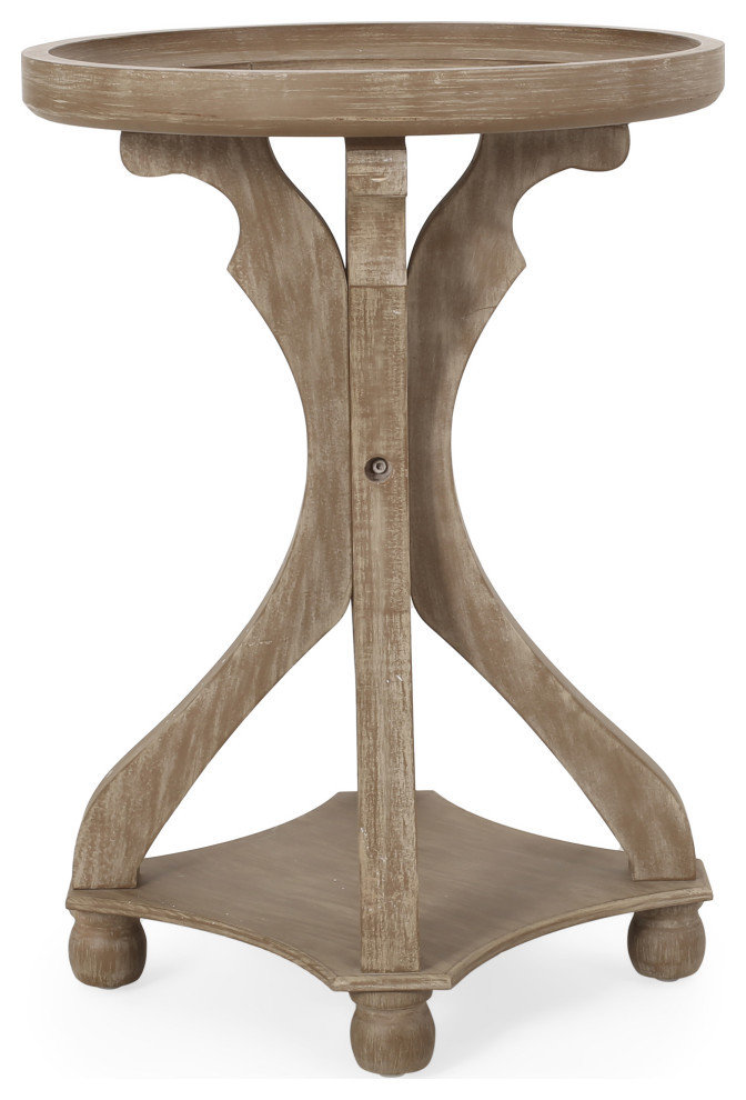 Canaan French Country Accent Table With Round Top - French Country - Side Tables And End Tables ...