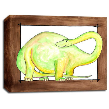 Dinosaur Bronto, 8"x10" Canvas