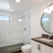 Walk in shower subway tile