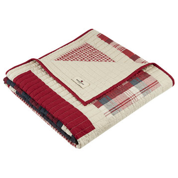 Woolrich Huntington Quilted Throw, Red