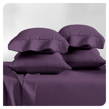Bare Home Microfiber Pillowcases - Multi-Pack, Plum, Standard, Set of 4