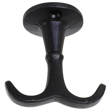 RCH Decorative Iron Ceiling Hook, 2.2 Inch, Various Finishes, Black, 2.2 Inch