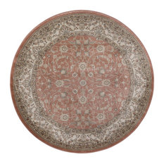 Radici USA Garda 5'3"x5'3" Circular Fabric Rug, Rust Brown