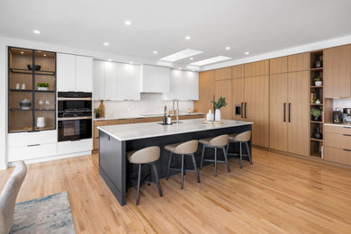 Inspiration for a modern home design remodel in Vancouver