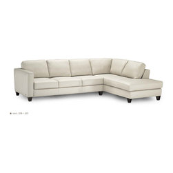 Natuzzi Editions Leather Sectional Sofa B683 - Sectional Sofas