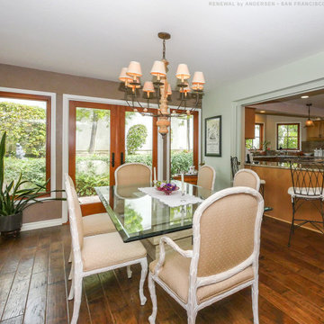 New Wood Windows and French Doors in Beautiful Dining Room - Renewal by Andersen