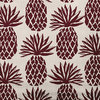 16" x 16" Pineapple Stripes Decorative Throw Pillow, Pomegranate