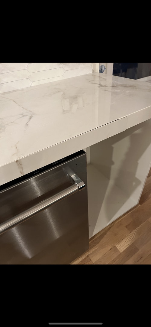 Porcelain Countertop Crack