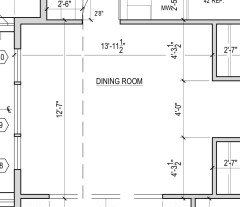 What size dining tables work well in a 12x12 dining room? Round, recta