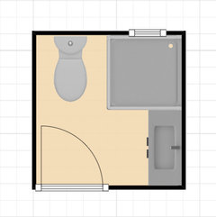 Minimum dimensions for a shower